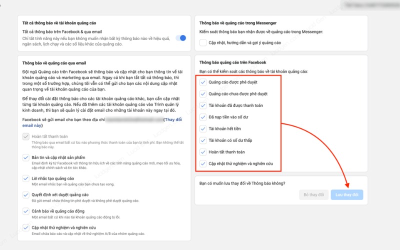 Cài đặt hạn chế lấy thông tin quảng cáo trên Facebook