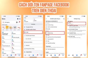Cách đổi tên trang Fanpage Facebook trên điện thoại