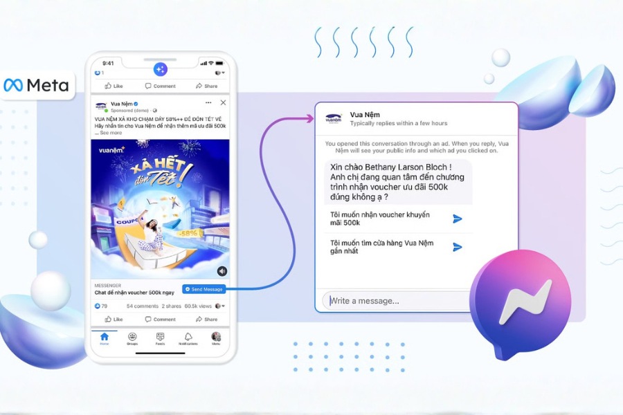 Case Study Vua Nệm tối ưu quảng cáo trên Facebook