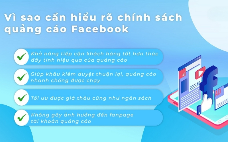 Nắm chính sách quảng cáo Facebook mới nhất giúp quảng cáo tránh bị bị hạn chế spending