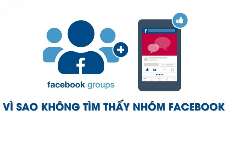 Không tìm thấy nhóm trên Facebook bơi nhiều nguyên nhân