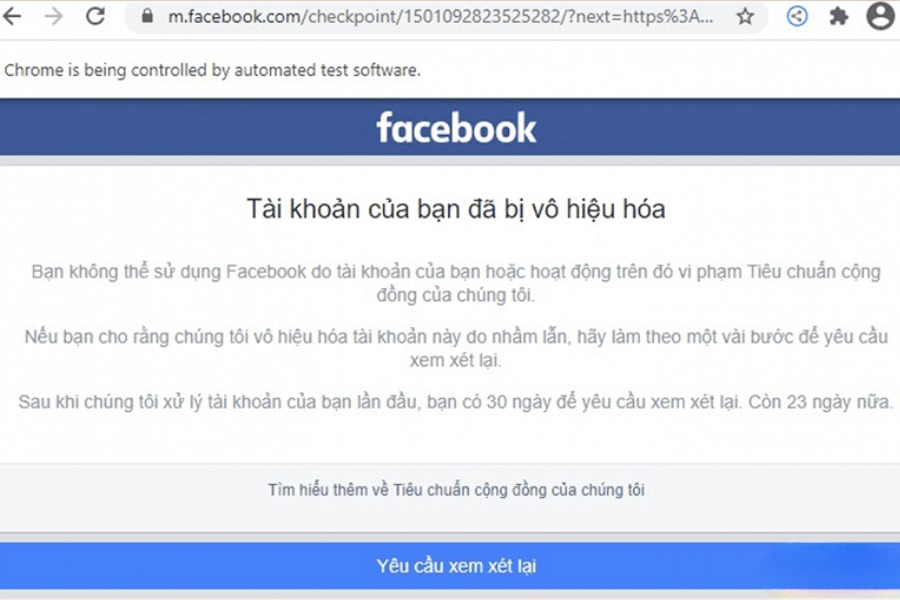 Các lỗi phổ biến vi phạm Tiêu chuẩn cộng đồng Facebook