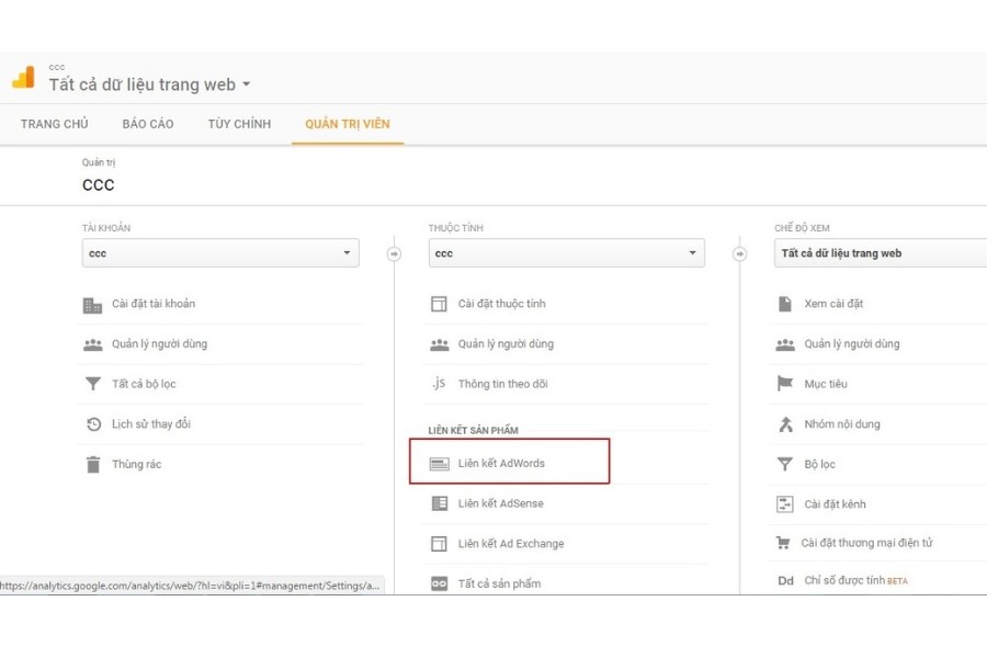 Hướng dẫn liên kết tài khoản Google MCC