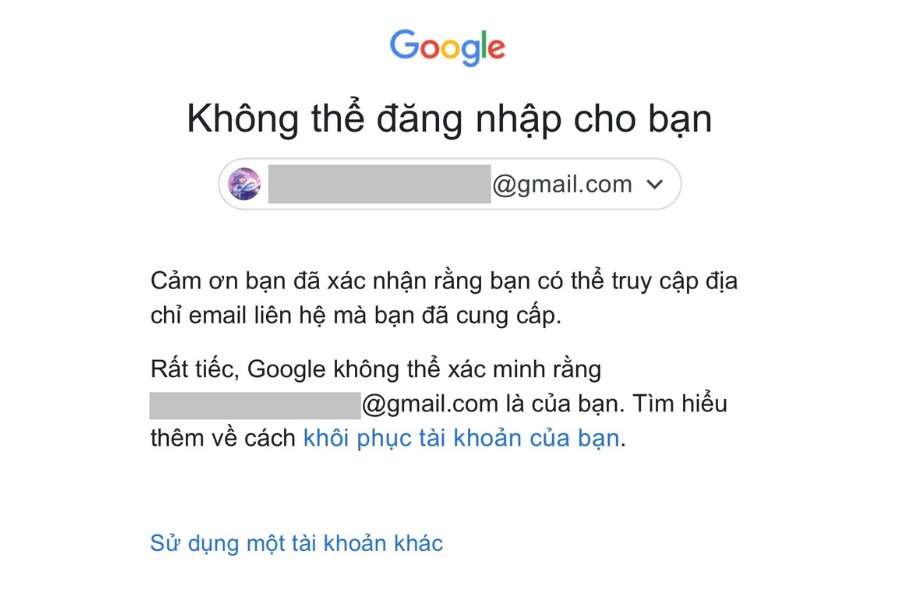 Nhận được thông báo lỗi với một loạt các chữ cái hoặc ký tự ngẫu nhiên