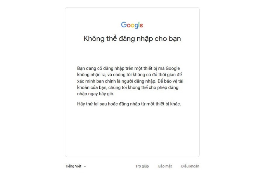 Nhận được thông báo lỗi “Nhấp vào đây để tiếp tục”