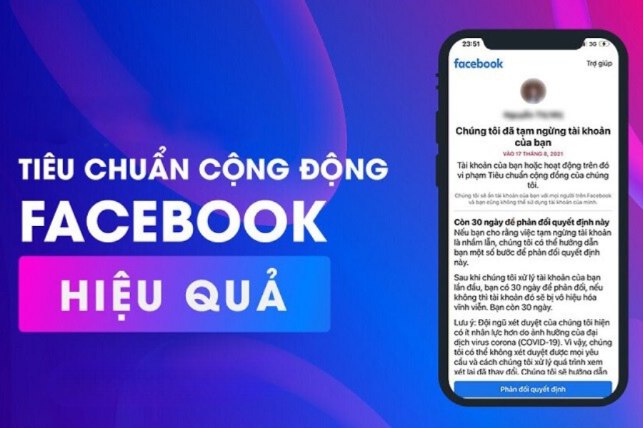 Nội dung vi phạm Tiêu chuẩn cộng đồng Facebook