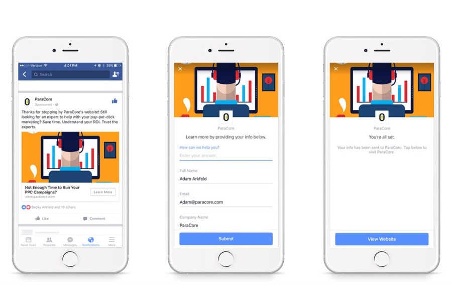Các dạng quảng cáo Facebook phổ biến