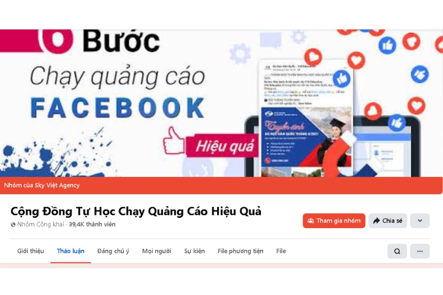 Cộng Đồng Tự Học Chạy Quảng Cáo Hiệu Quả