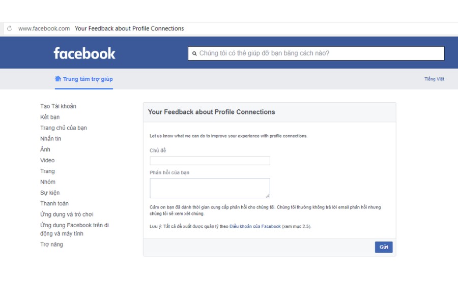Hướng dẫn sử dụng link 062 đóng góp ý kiến của bạn về Facebook