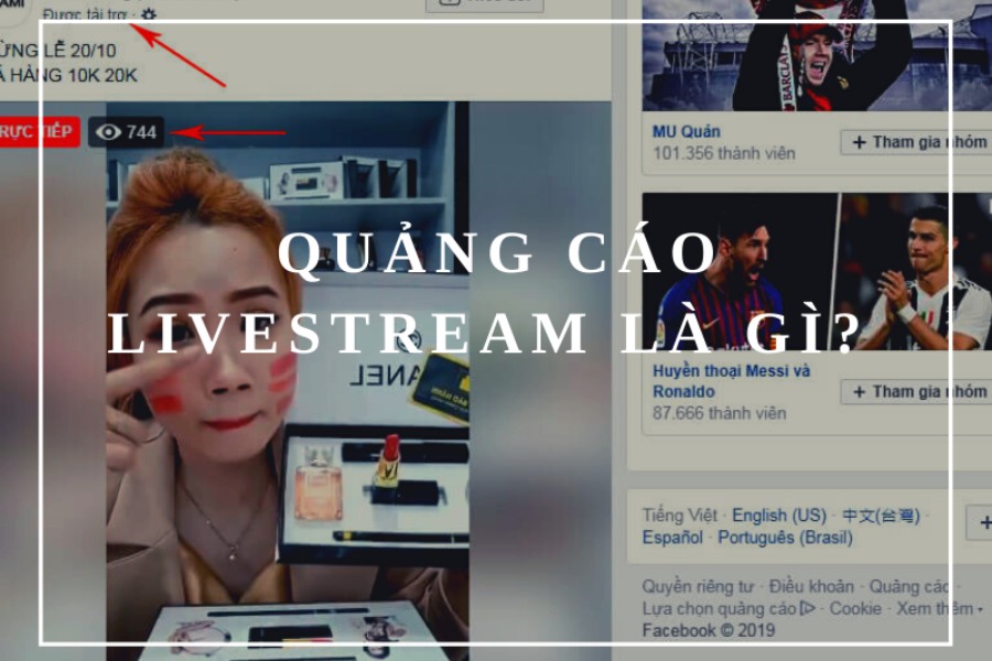 Quảng cáo livestream trên Facebook là hình thức trả phí để video phát trực tiếp