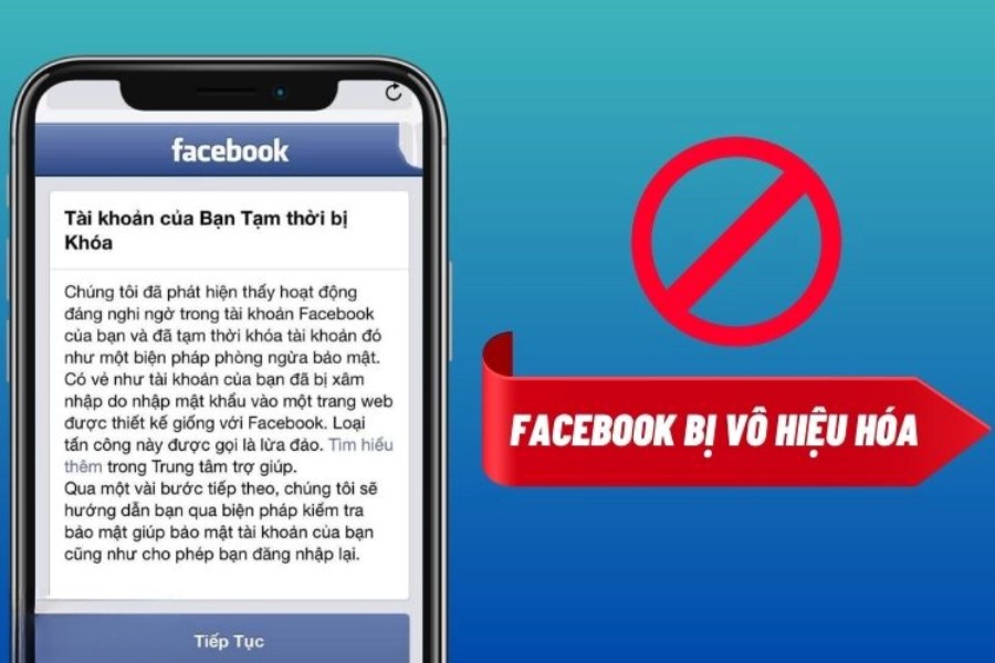 Tài khoản Facebook bị vô hiệu hóa thường do hệ thống tự động
