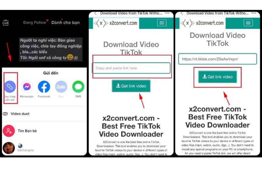 Cách tải video TikTok bằng điện thoại