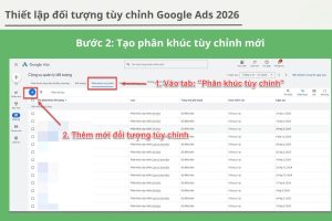 Target Google Ads theo phân khúc tùy chỉnh