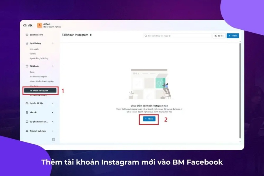 Thêm Fanpage từ tài khoản cá nhân vào BM
