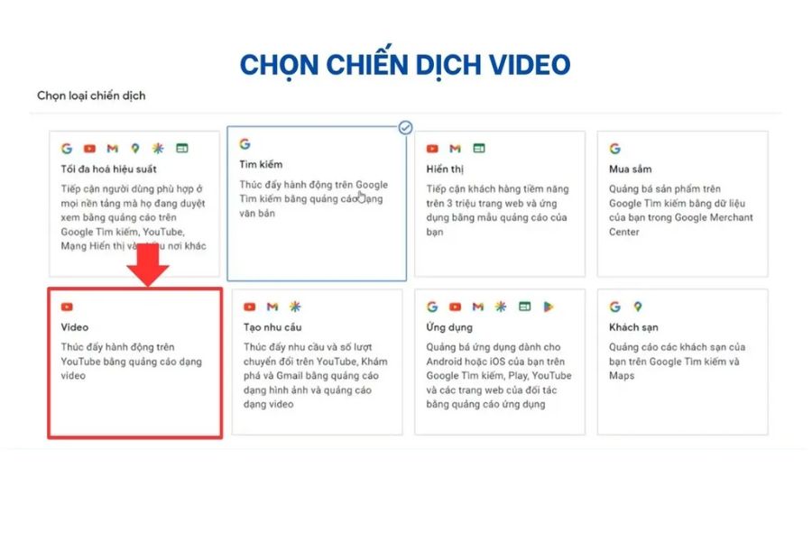 Thiết lập chiến dịch Video Google Ads đúng chuẩn